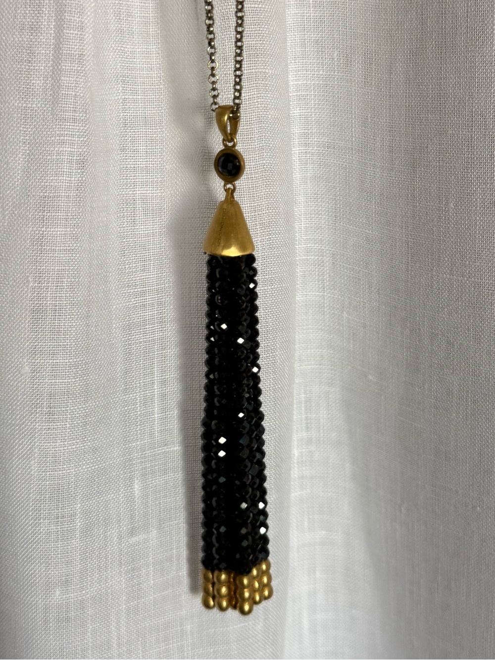 Dean Davidson Samba Black Onyx Tassel Necklace